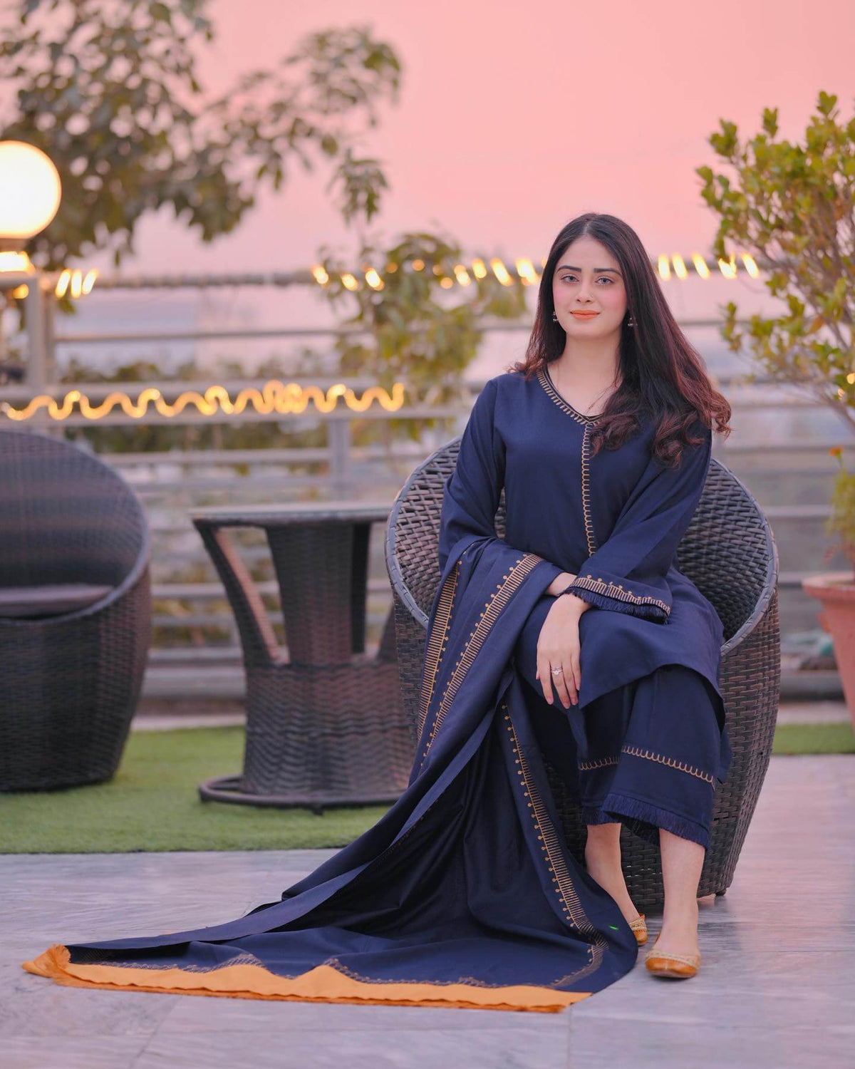 BR 1145-3Pc Unstitched Dhanak Suit ( Printed Woolen Dupatta )