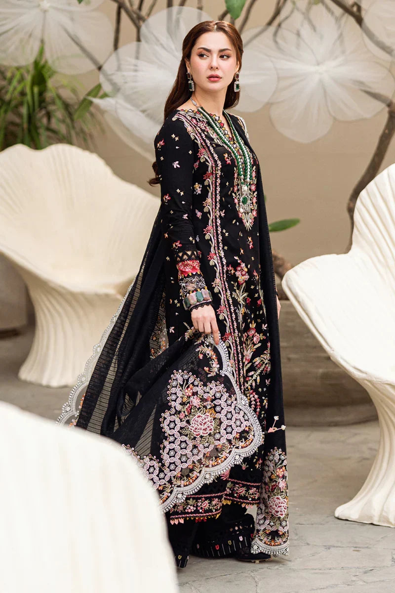 3Pc Embroidered Lawn Shirt with Embroidered Chiffon Dupatta QL 2655