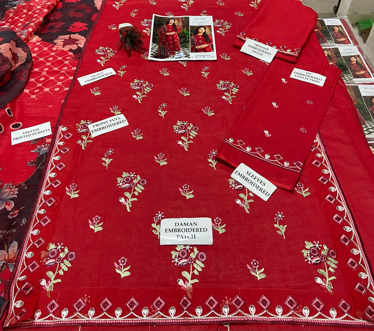 BATIK BY CA'3 PCS UNSTITCHED