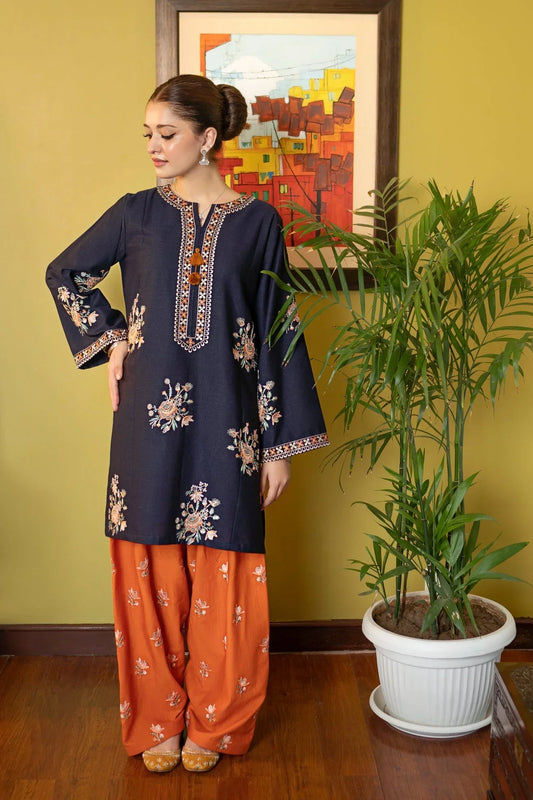 FL-945-2 Piece - Unstitched Embroidered Lawn Fabric