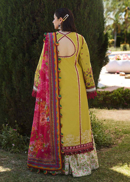 3 Piece - Unstitched Fully Embroidered Dhanak Fabric