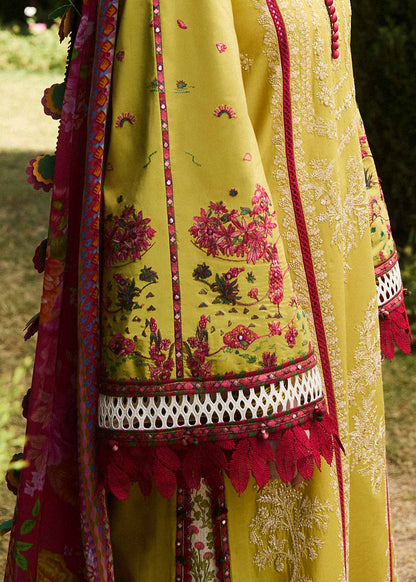 3 Piece - Unstitched Fully Embroidered Dhanak Fabric