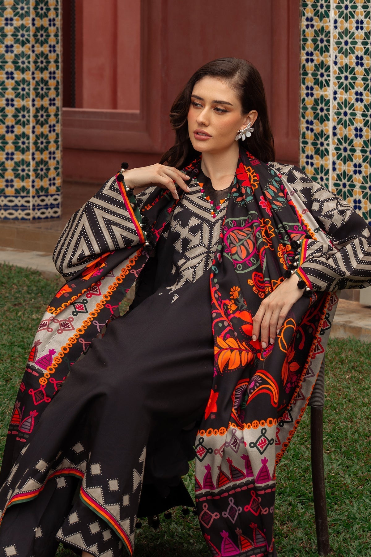 3 Piece - Unstitched Digital Printed Khaddar Fabric
