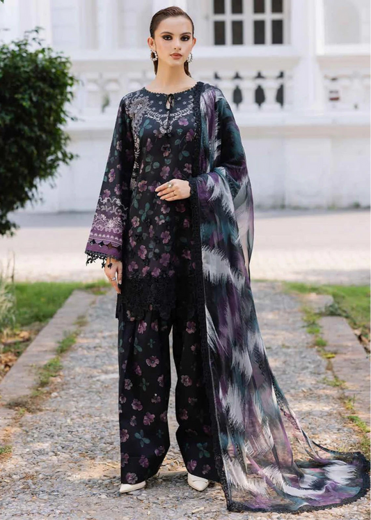BQ-32-3 Piece - Unstitched Digital Printed Khaddar Fabric