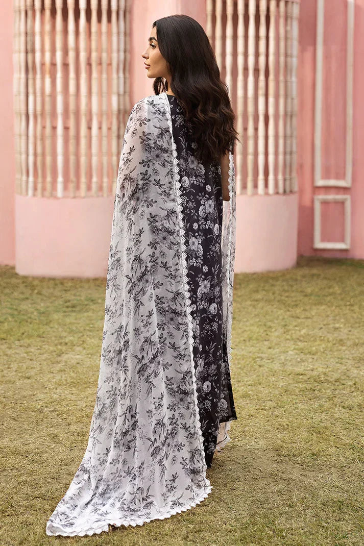 3 Piece - Unstitched Printed Lawn Fabric