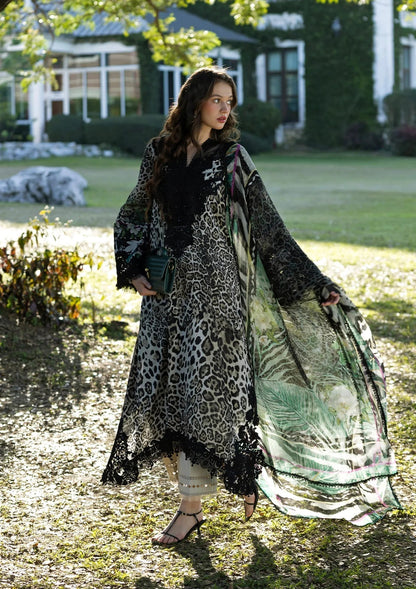 EL 204-3 Piece - Unstitched Printed Lawn Fabric